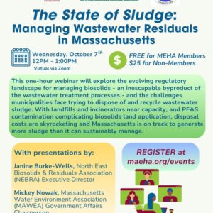 Webinar: The State of Sludge: Managing Wastewater Residuals in Massachusetts